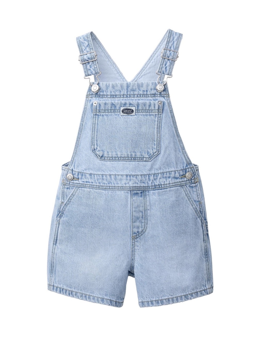 Zara Toddle Light Blue Denim Short Overalls